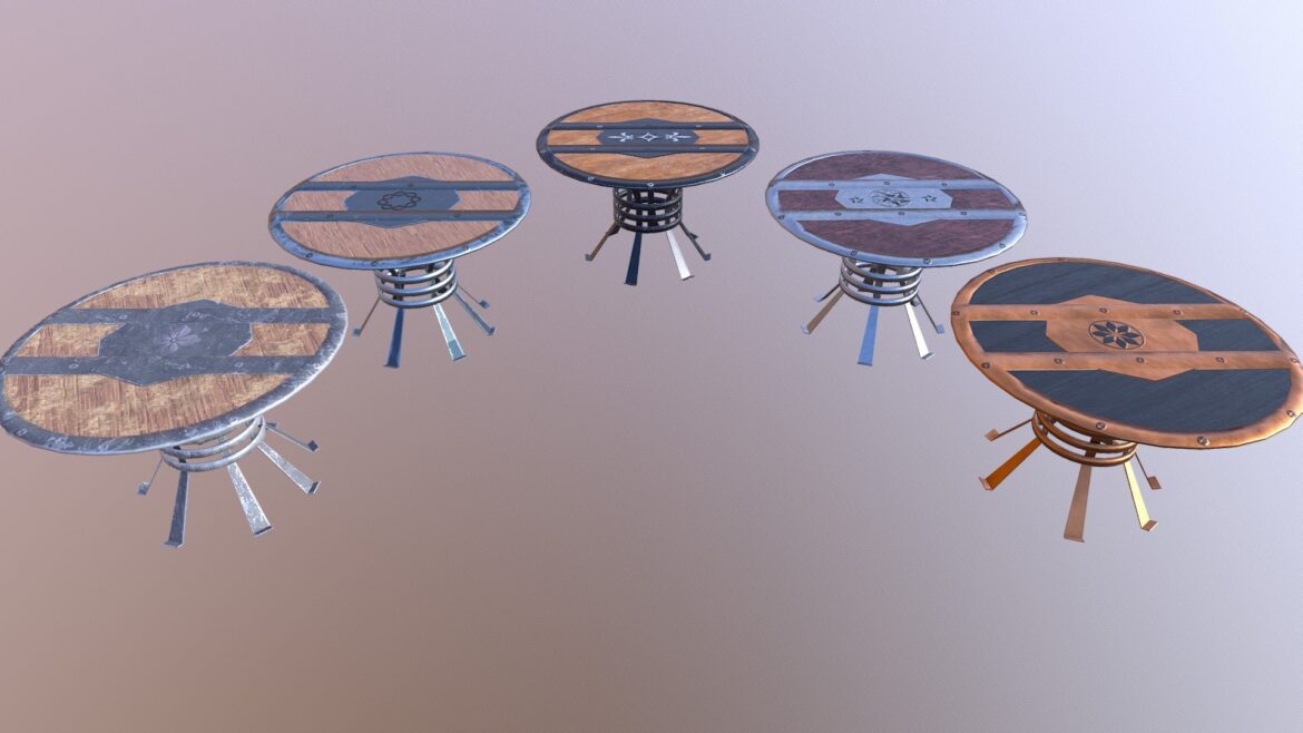 round table m02 the marquis collection 3d model