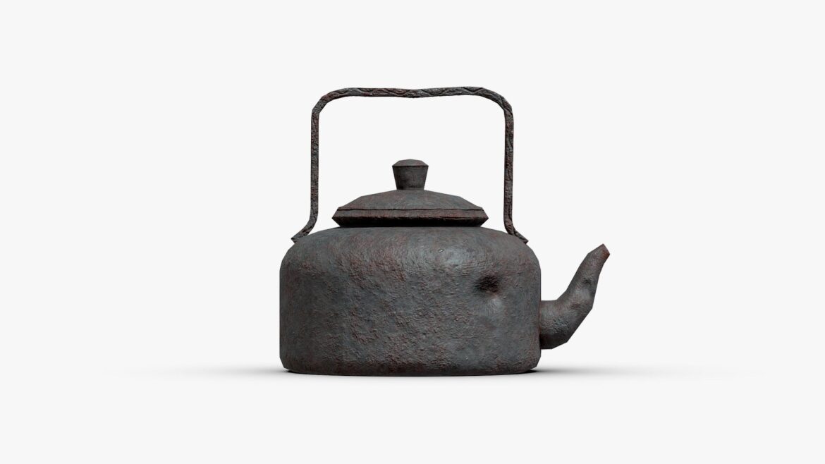 rusty teapot 3d model