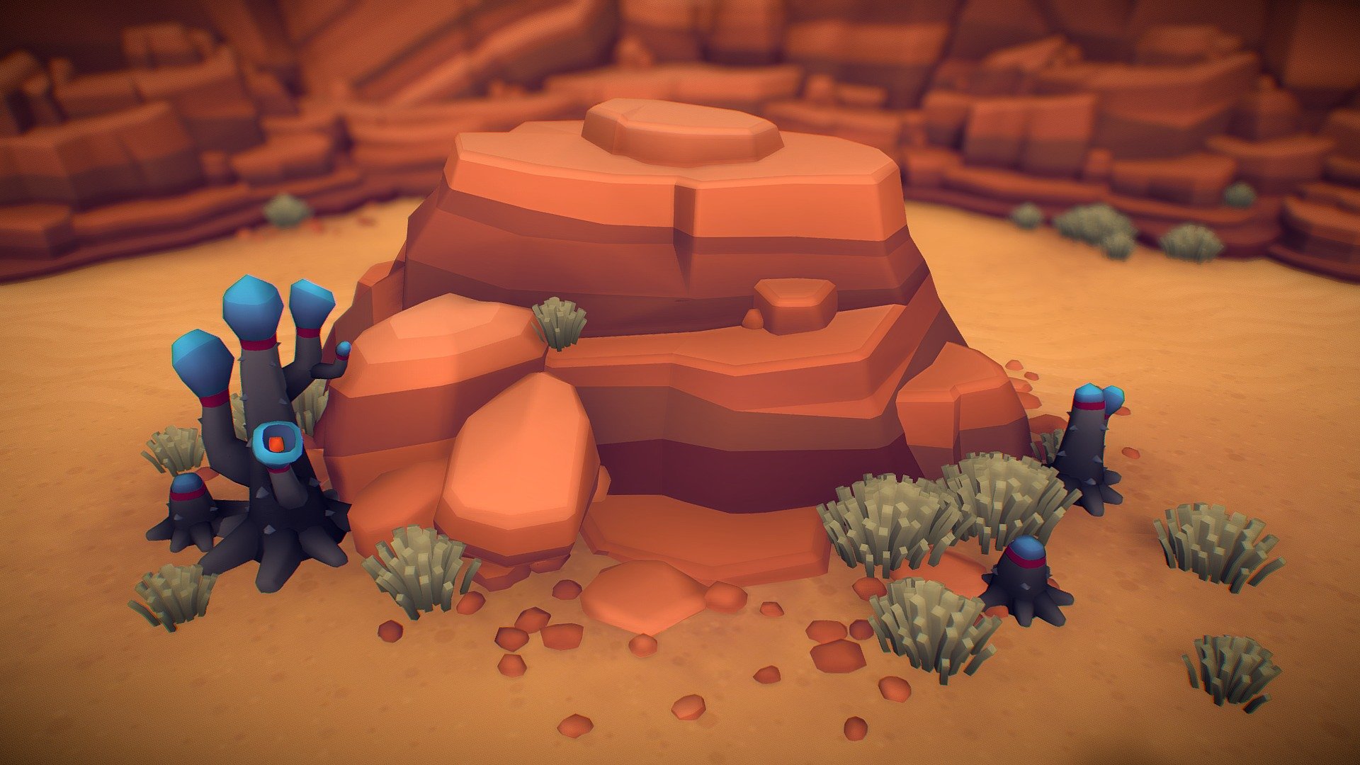 Sample Scene – Tomb Star