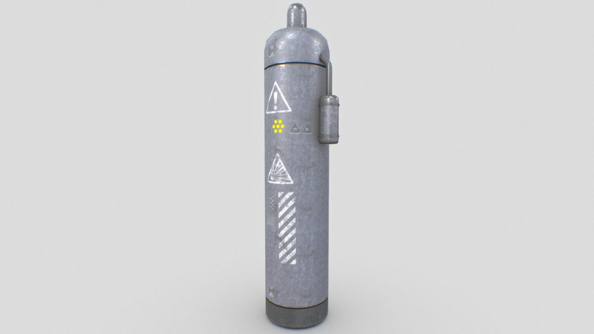 sci fi gas tank 3d model