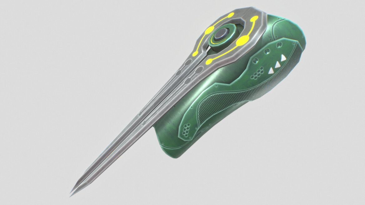 scifi arm blade 3d model