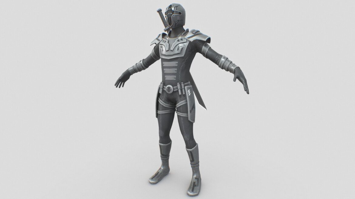 scifi character 3d model