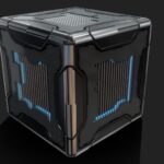 scifi cube 7 3d model