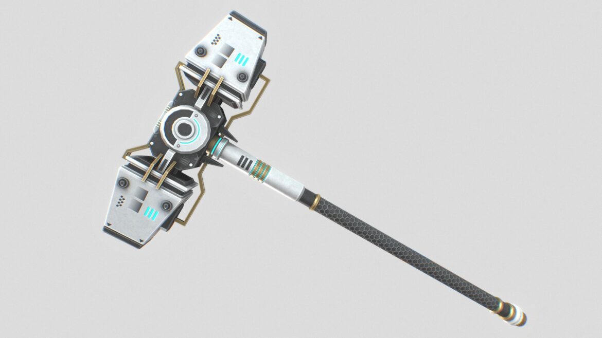 scifi hammer 3d model