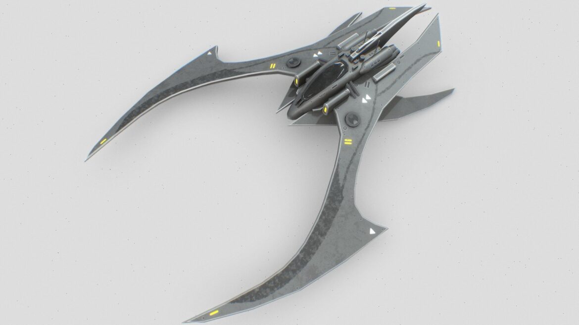 scifi patrol vehicle 3d model