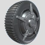 mono wheel vehicle 3d model