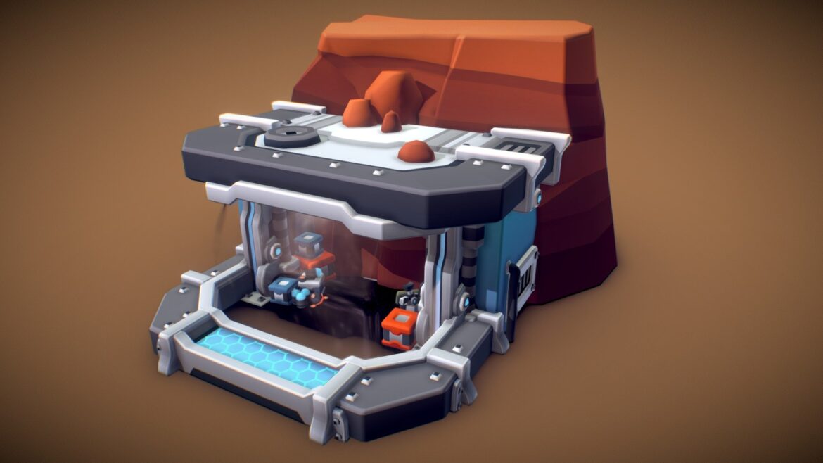 shop booth tomb star 3d model