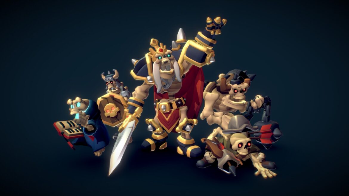 crypt theme set proto series 3d model