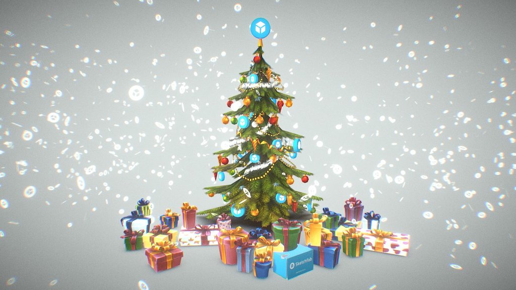 sketchfab tree end of year 3d model