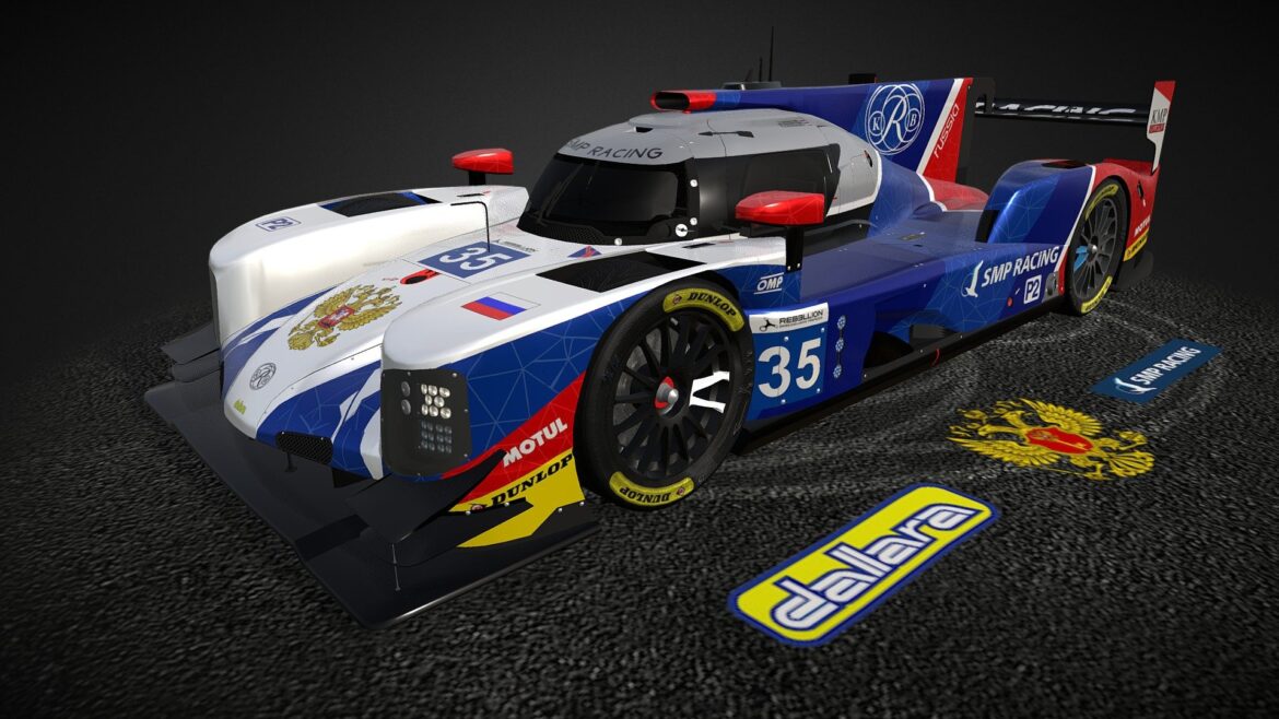 smp racing dallara p217 2018 3d model