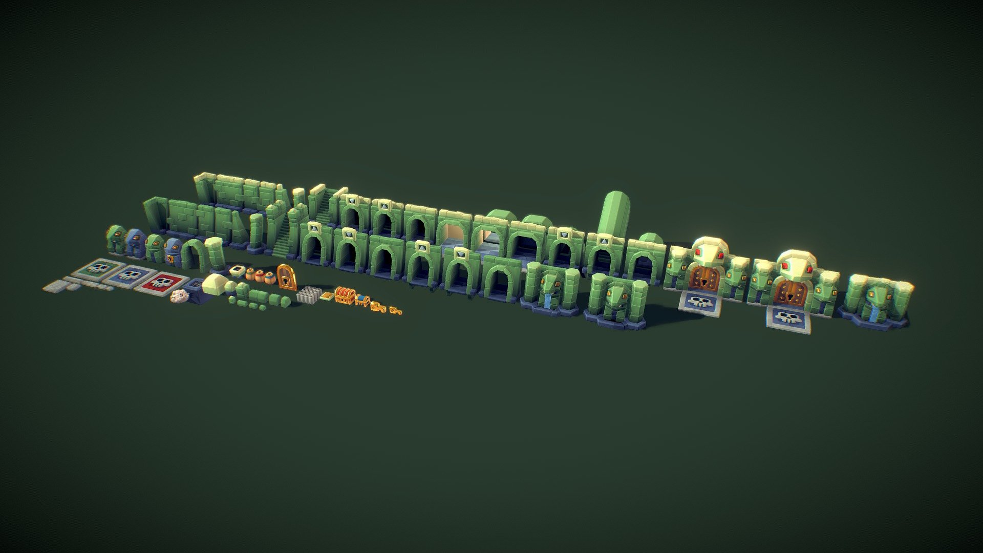 Snake Temple Pieces – Proto Series
