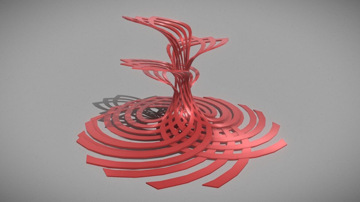 solar panel tower 05 3d model