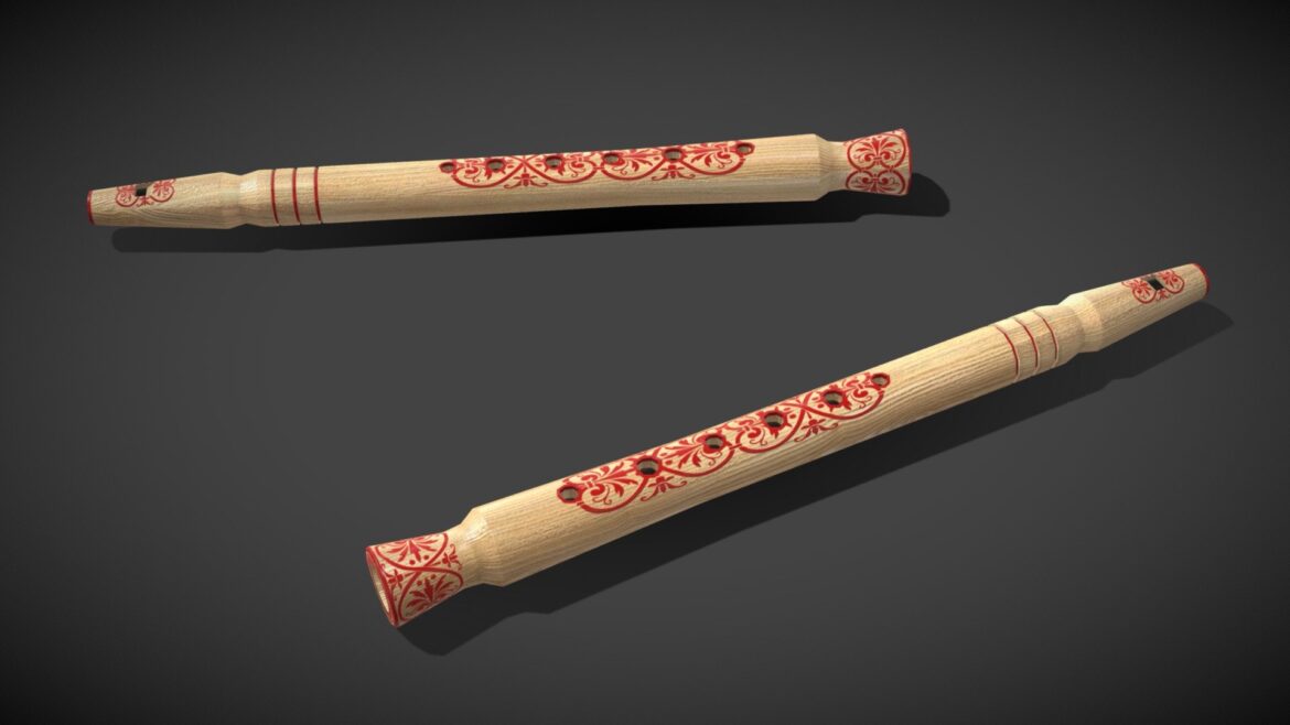 sopilka music instrument 3d model