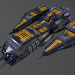 spaceship h209 cc 3d model