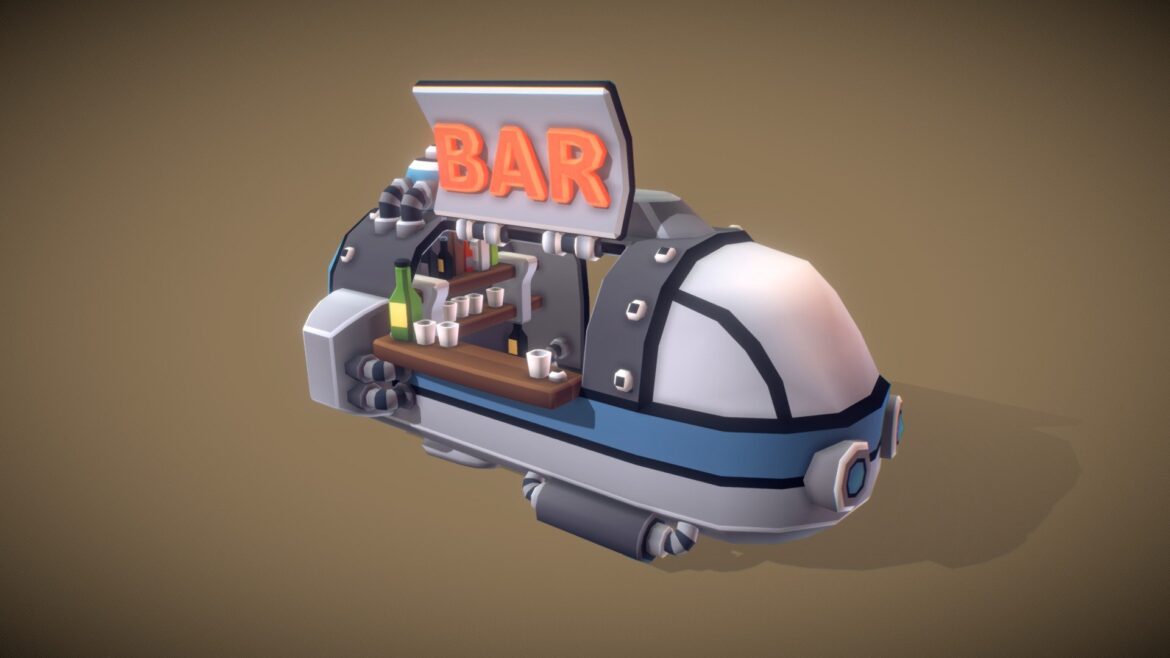 spaceship hero preview 3d model