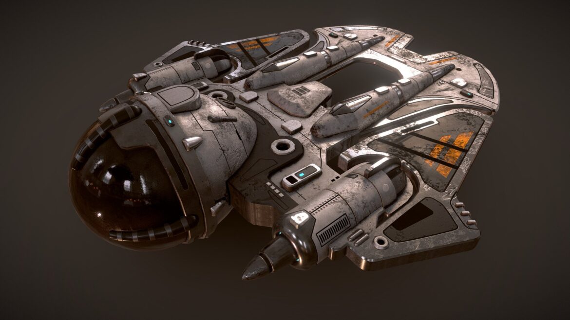 spaceship m23 3d model