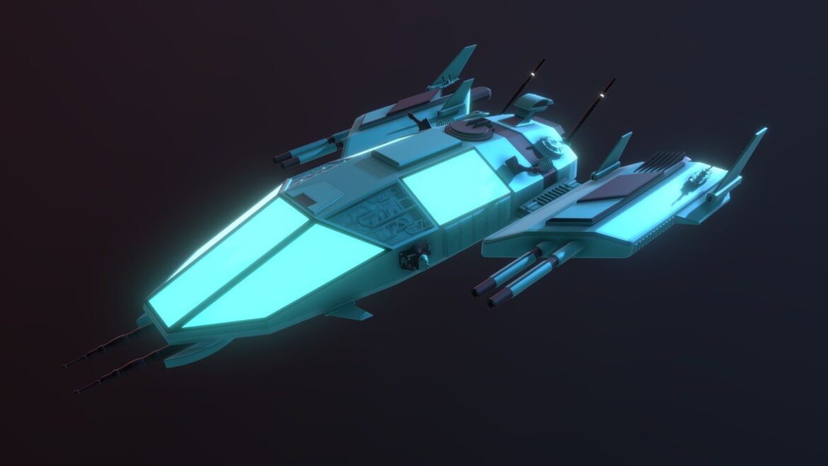 spaceship 3d model