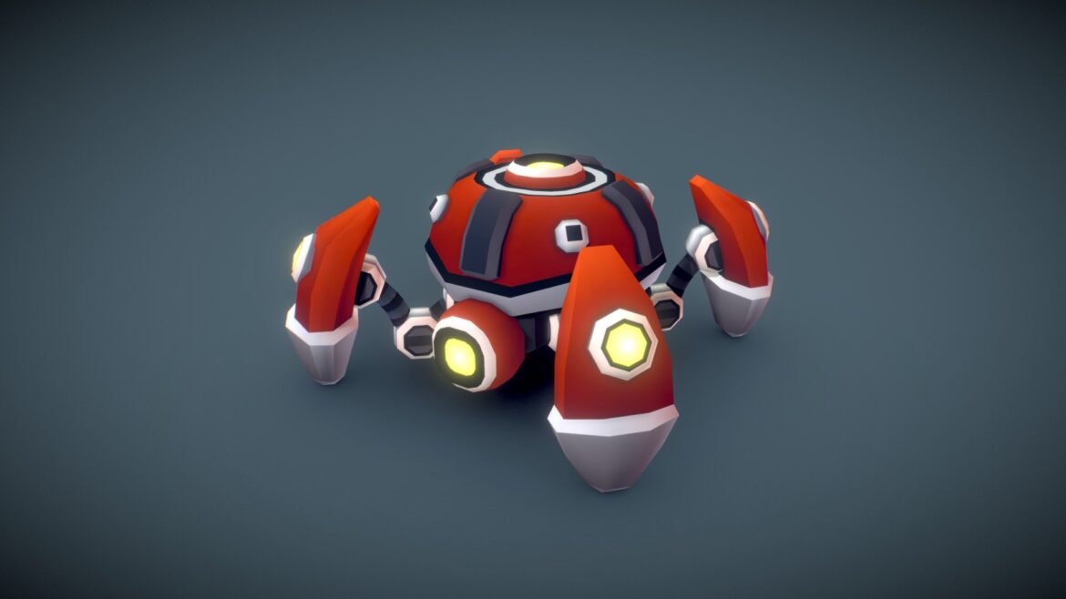 spider mine preview 3d model