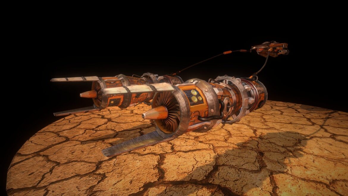starwars pod texture 3d model