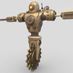 Steampunk mech