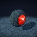Stone Floor Game Texture – Old Blue Dungeon v1