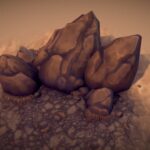 texture set 16 desert rocks 3d model