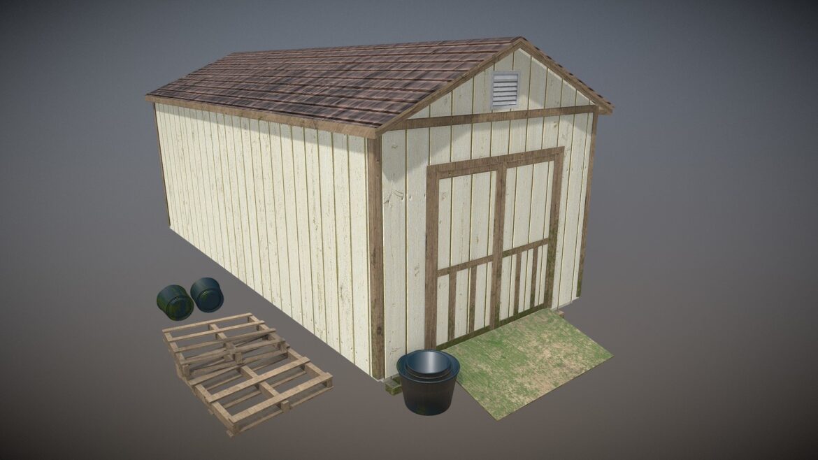 tiny shed 3d model