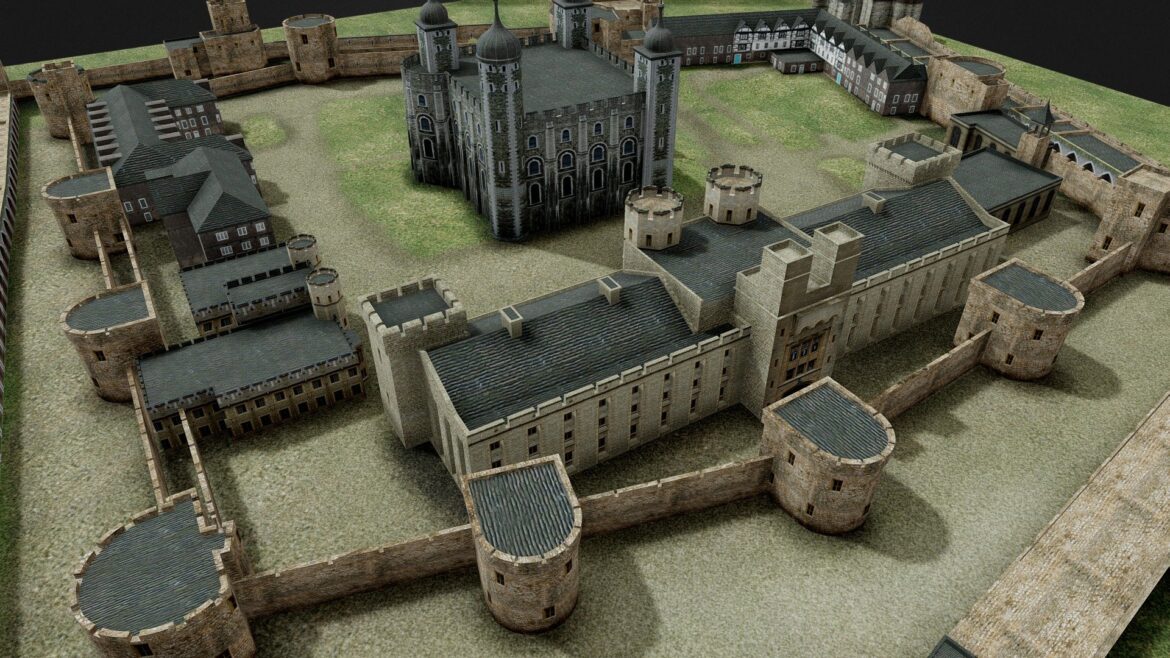 tower of london fbx 3d model