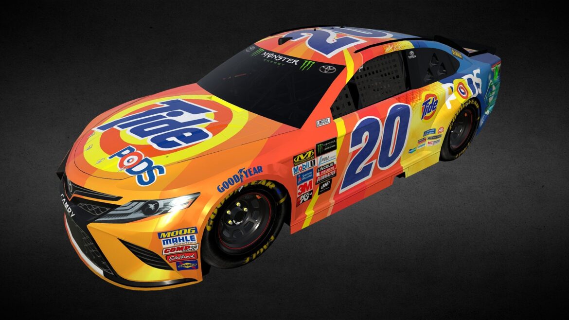toyota camry 2018 nascar 3d model