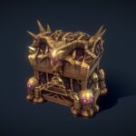 treasure chests hand painted series 3d model