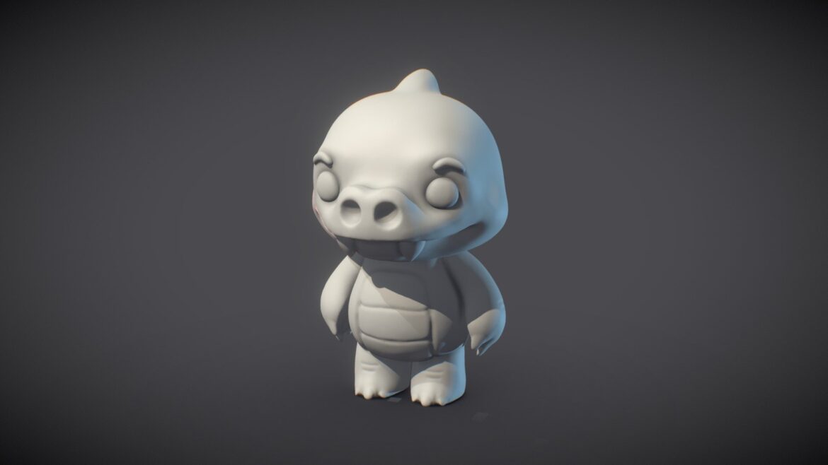 unt croc sculpt test 3d model