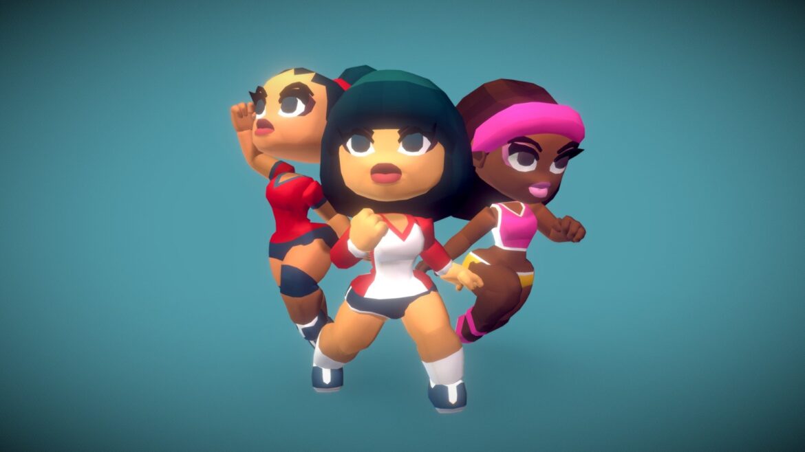 volleyball girls proto series update 3d model