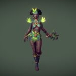voodoo priestess 3d model