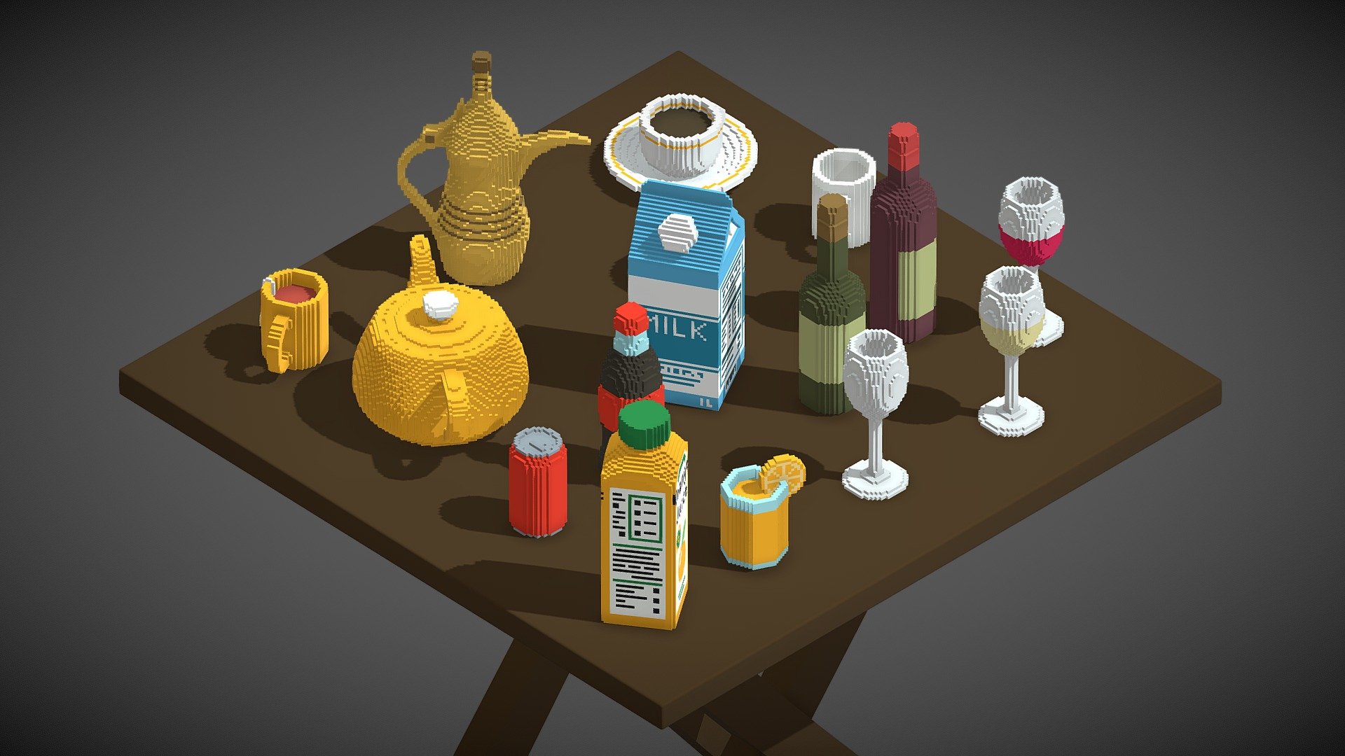 Voxel Beverages (17 Items)