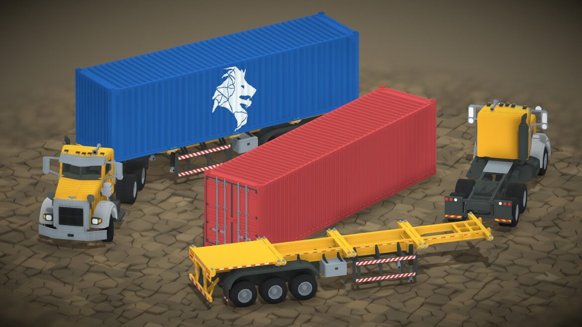 voxel construction pack 85 items 3d model