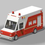 Voxel Fire Rescue Van