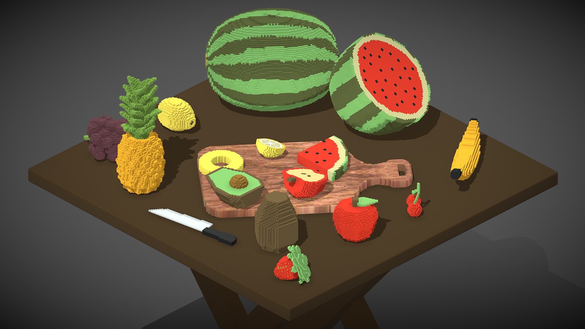 Voxel Fruits (17 Items)