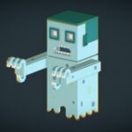voxel ghost 3d model