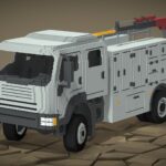 voxel maintenance truck 3d model