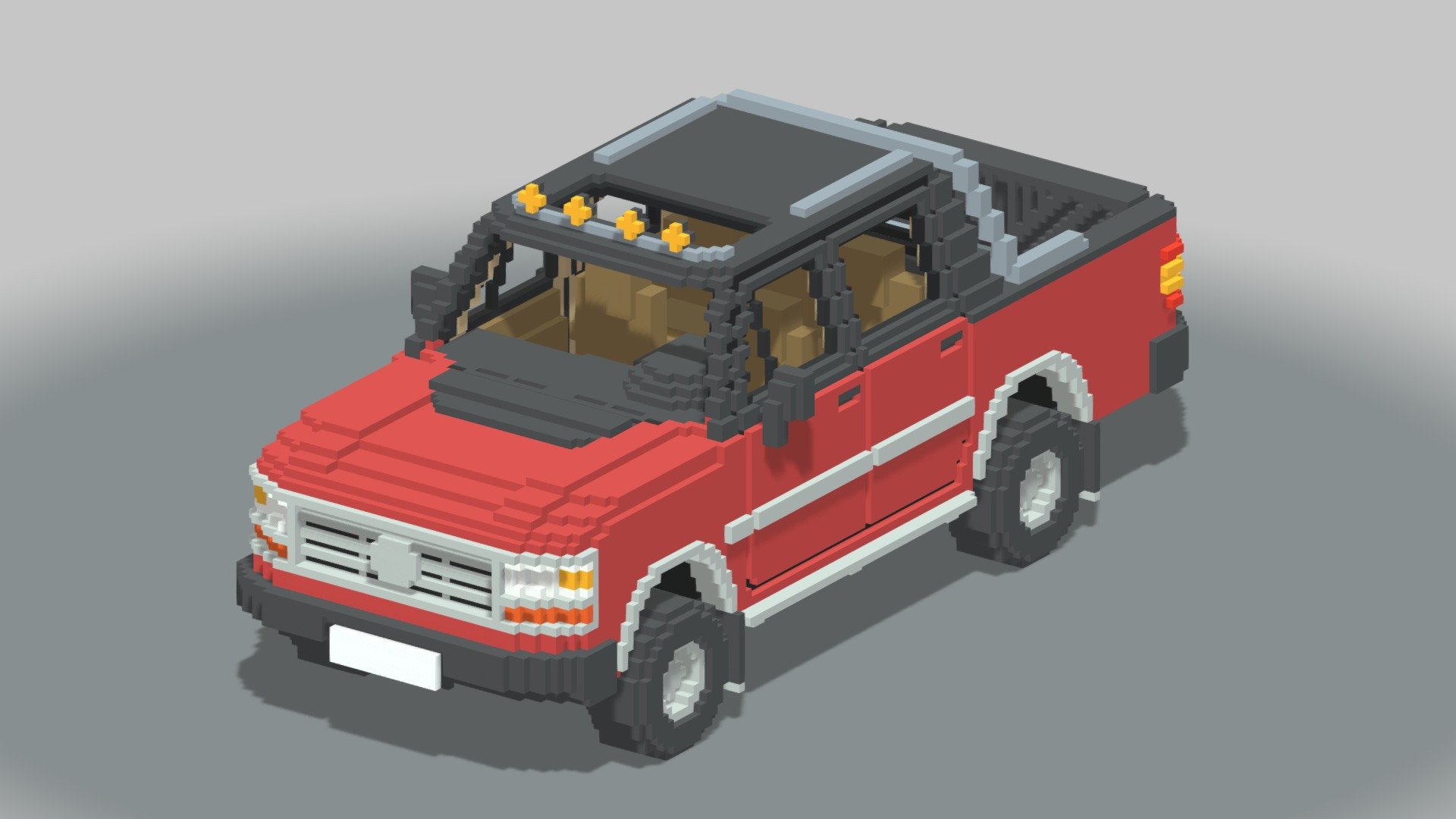 Voxel Pickup Double Cab (Size 3)