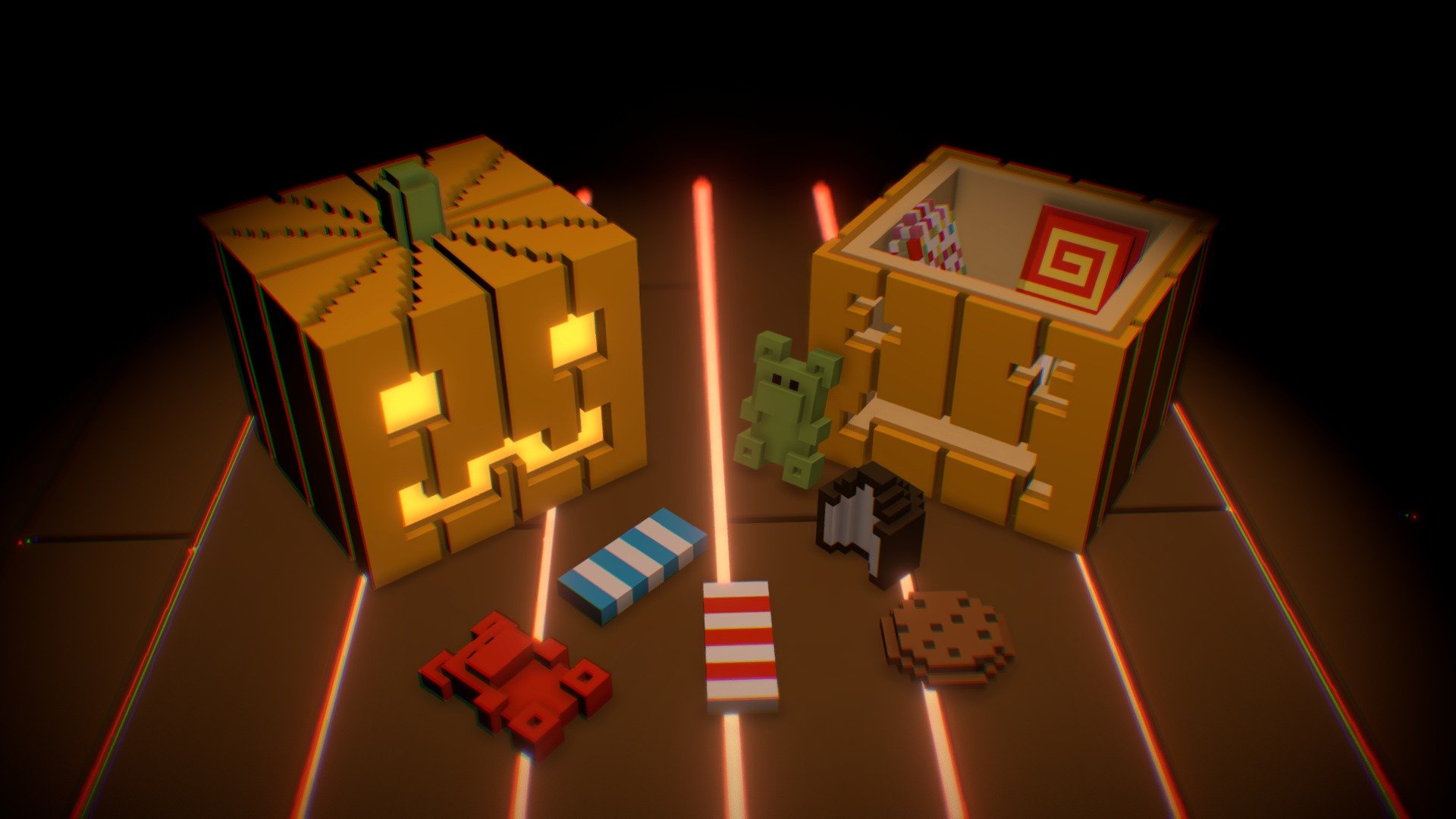 Voxel Halloween Pack (18 Items)