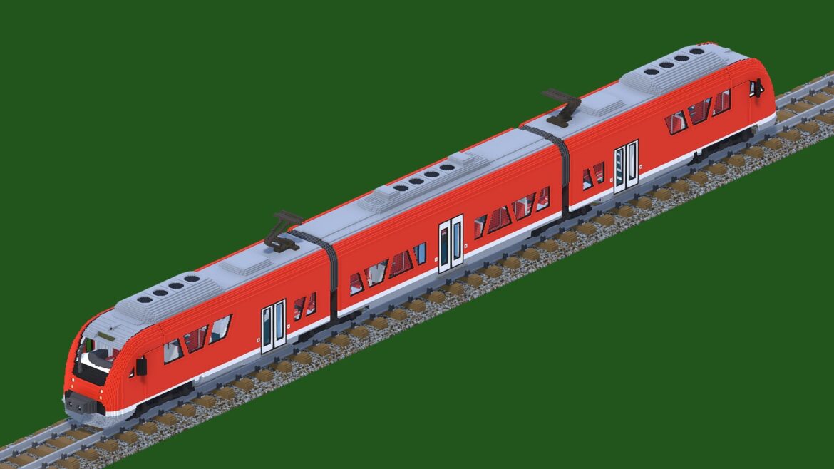 voxel regional train 3d model