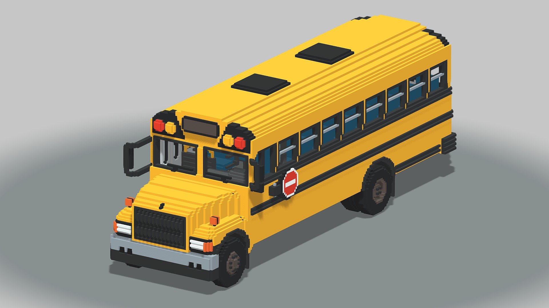 Voxel School Bus