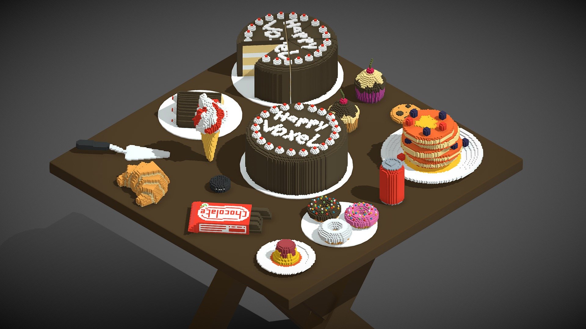 Voxel Sweets (17 Items)