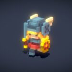 Voxel Valkyrie Animation Test