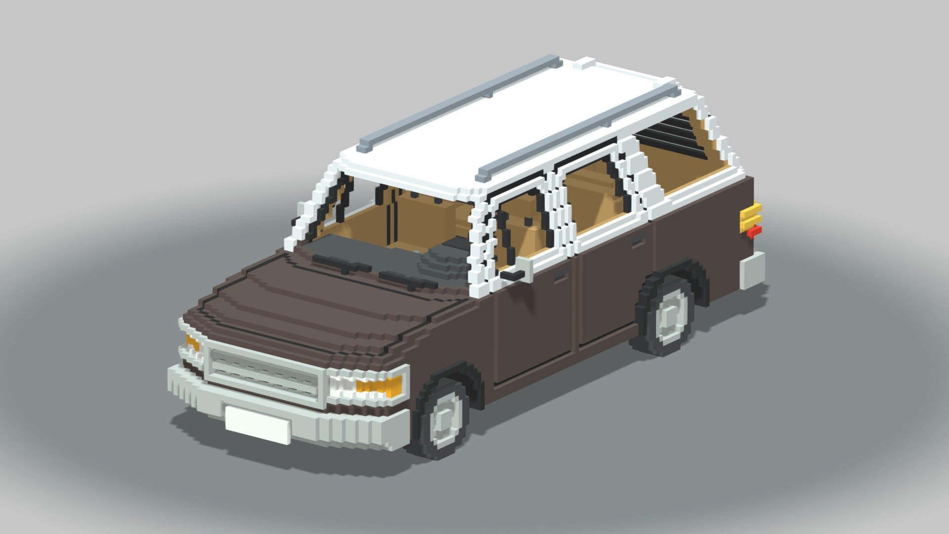 Voxel Wagon Car