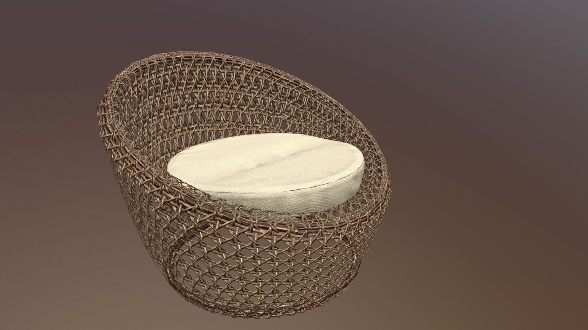willow chair 3d model