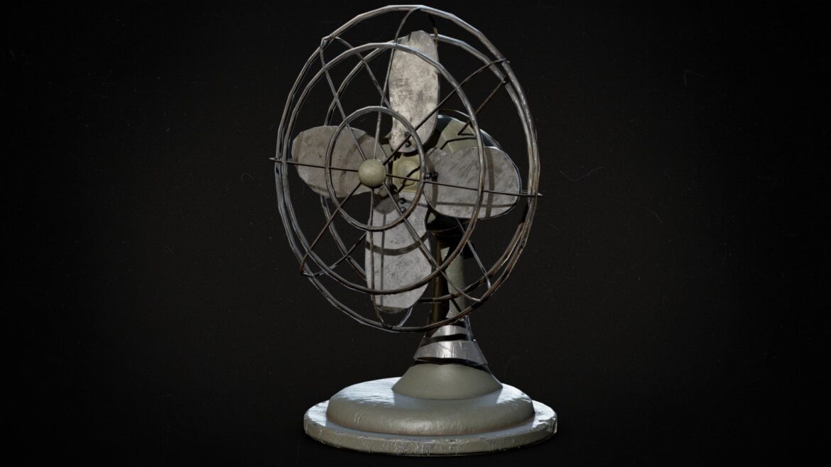 military desk setup ww2 3d model