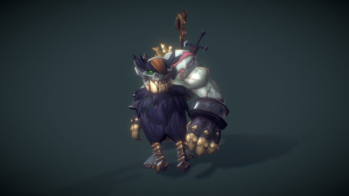 zombie king 3d model