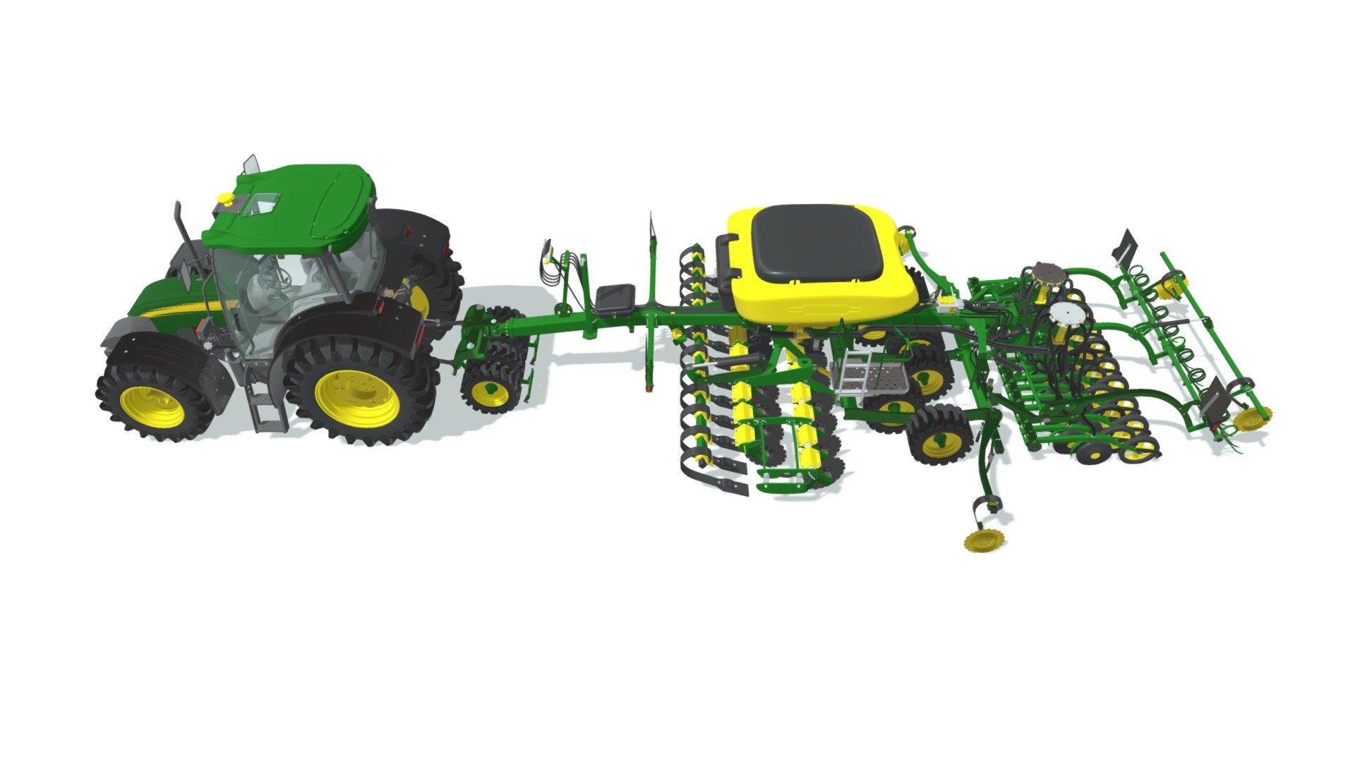 Tractor with Seed Drill